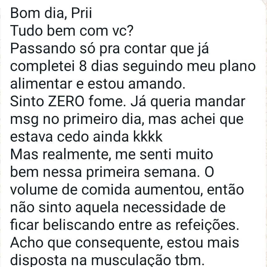 MENOS FOME E MAIS DISPOSIÇÃO